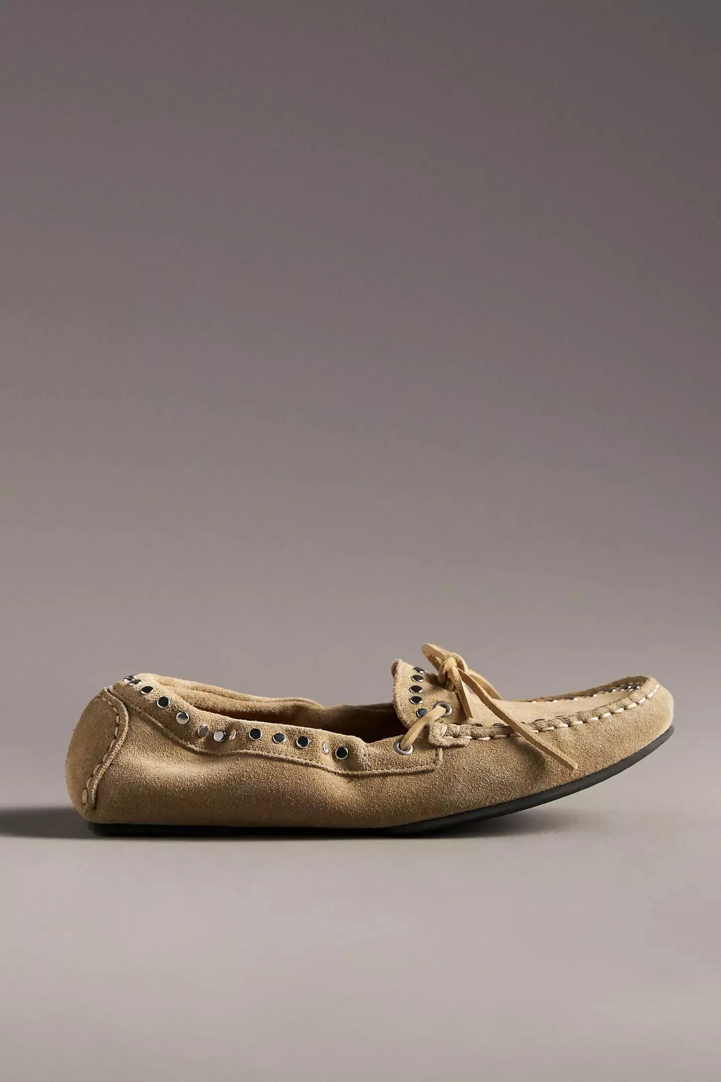Alohas Calla suede studs loafers