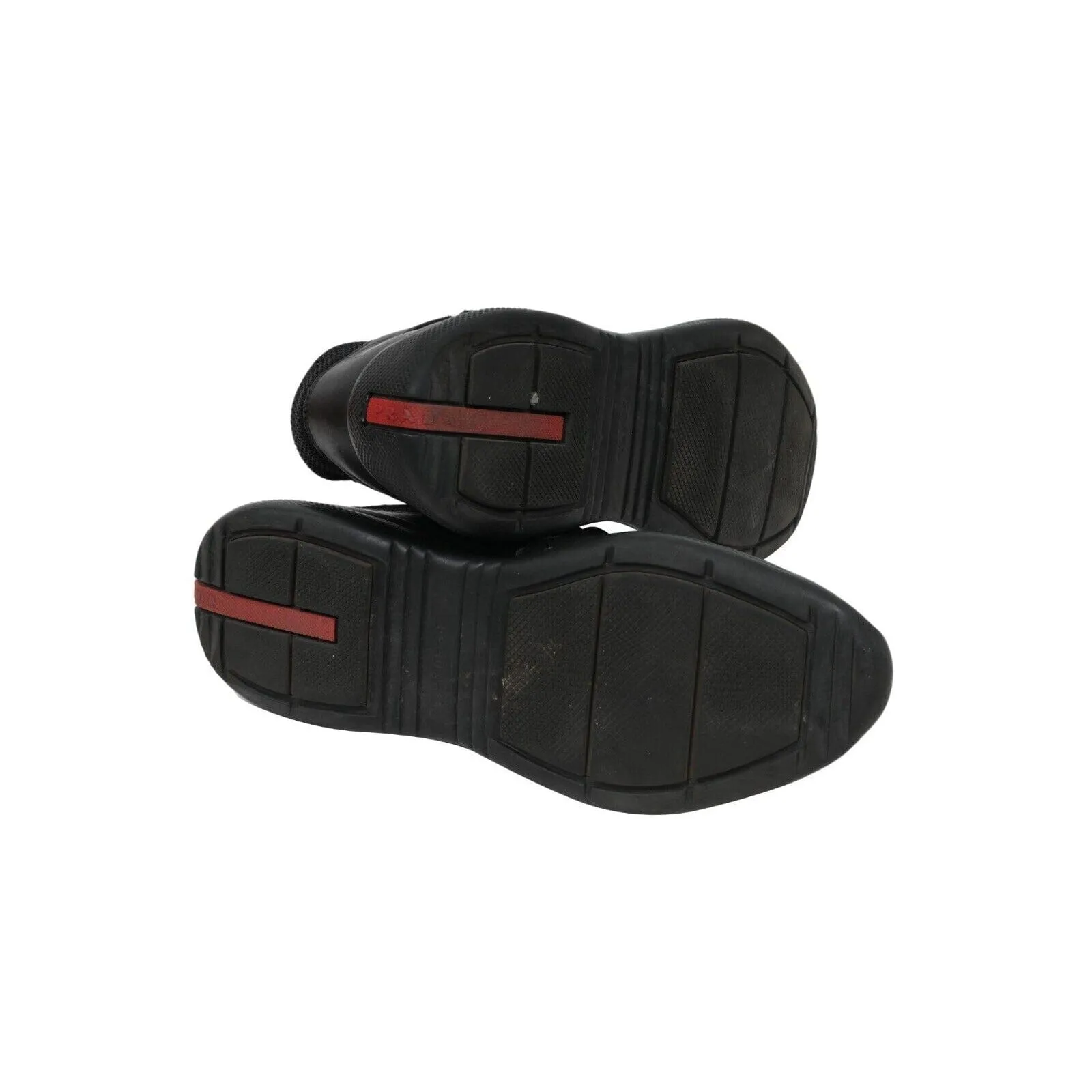 Americas Cup Black Red Leather Sport Low Top Sneaker