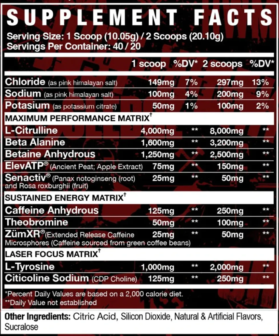 Axe & Sledge - INTAKE Pre-workout