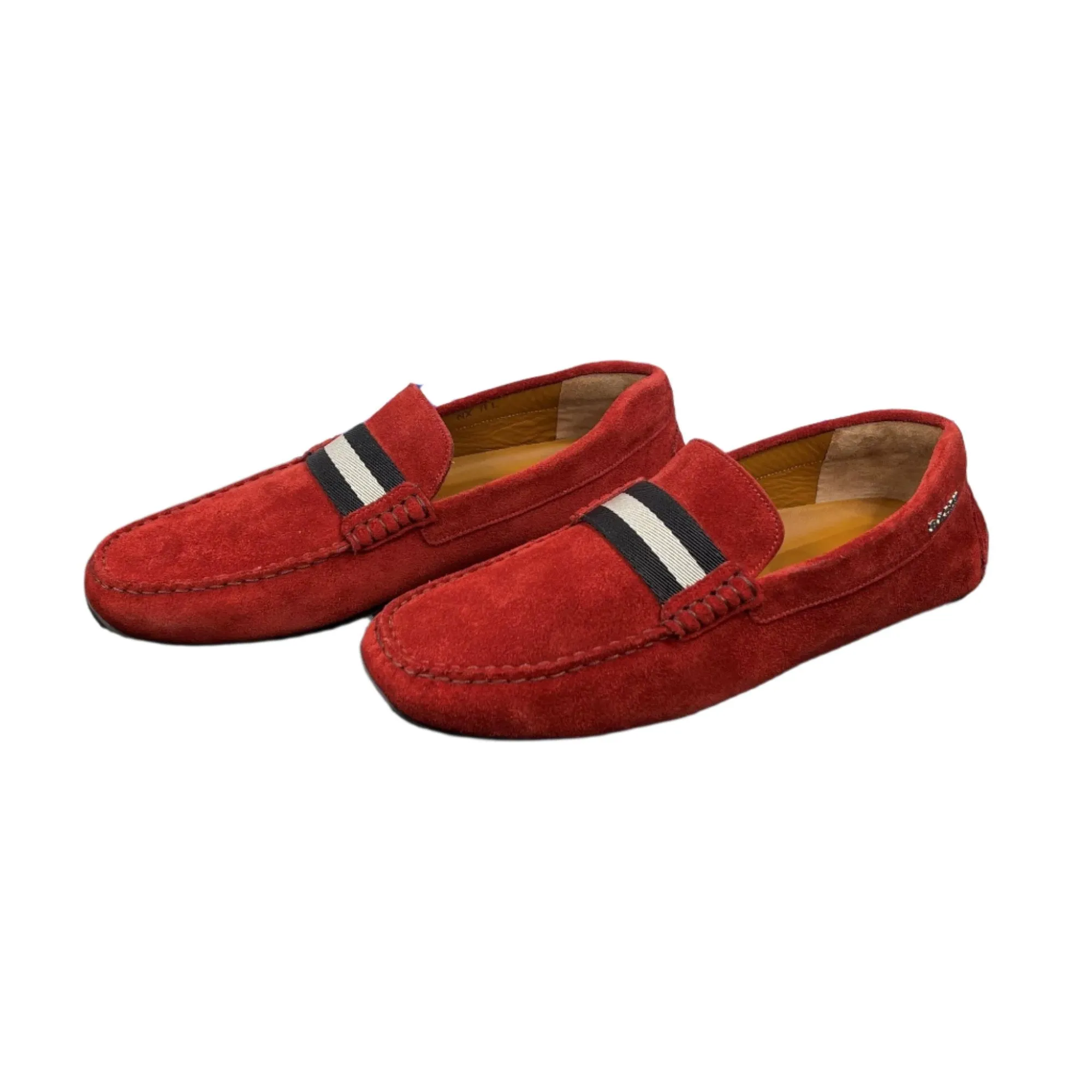 Bally Men's Pearce Garnet Leather Loafers
