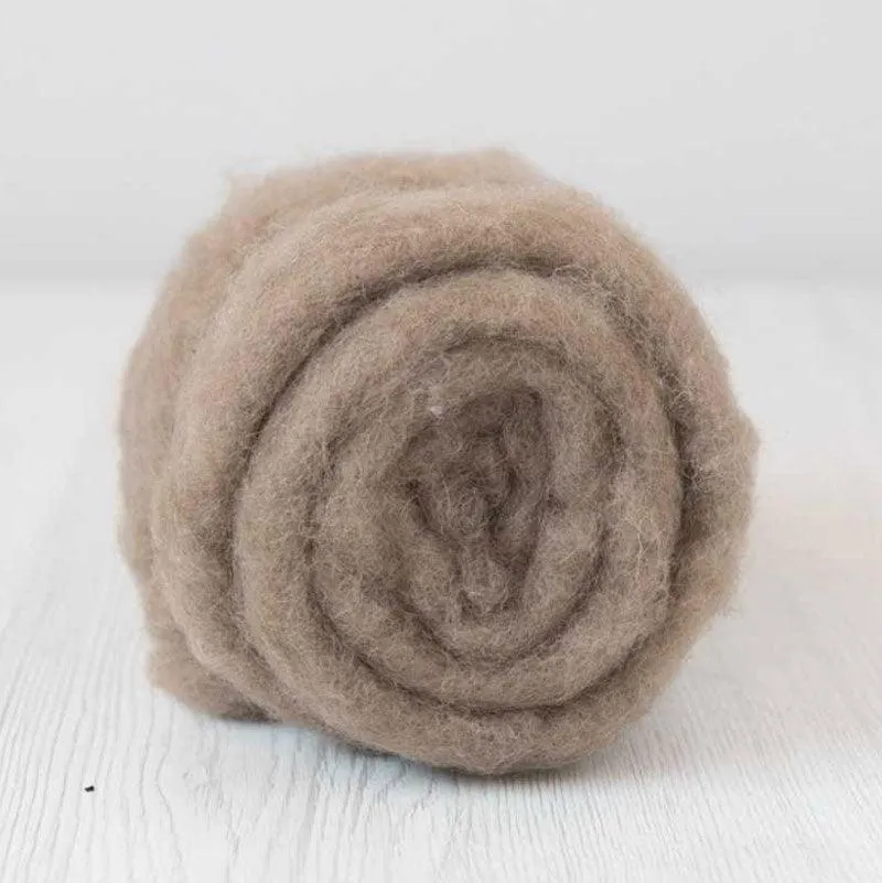 Bergschaf Wool Carded Batt - Earth
