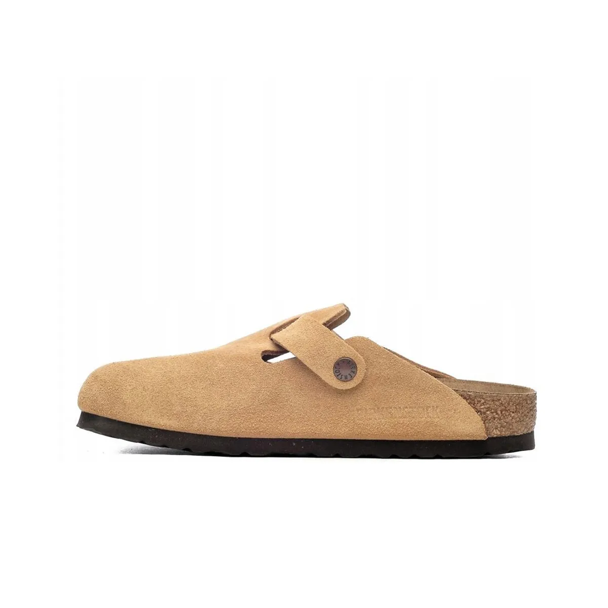 Birkenstock Unisex Boston Suede Leather Clogs 1026164 Latte Cream, Narrow Width