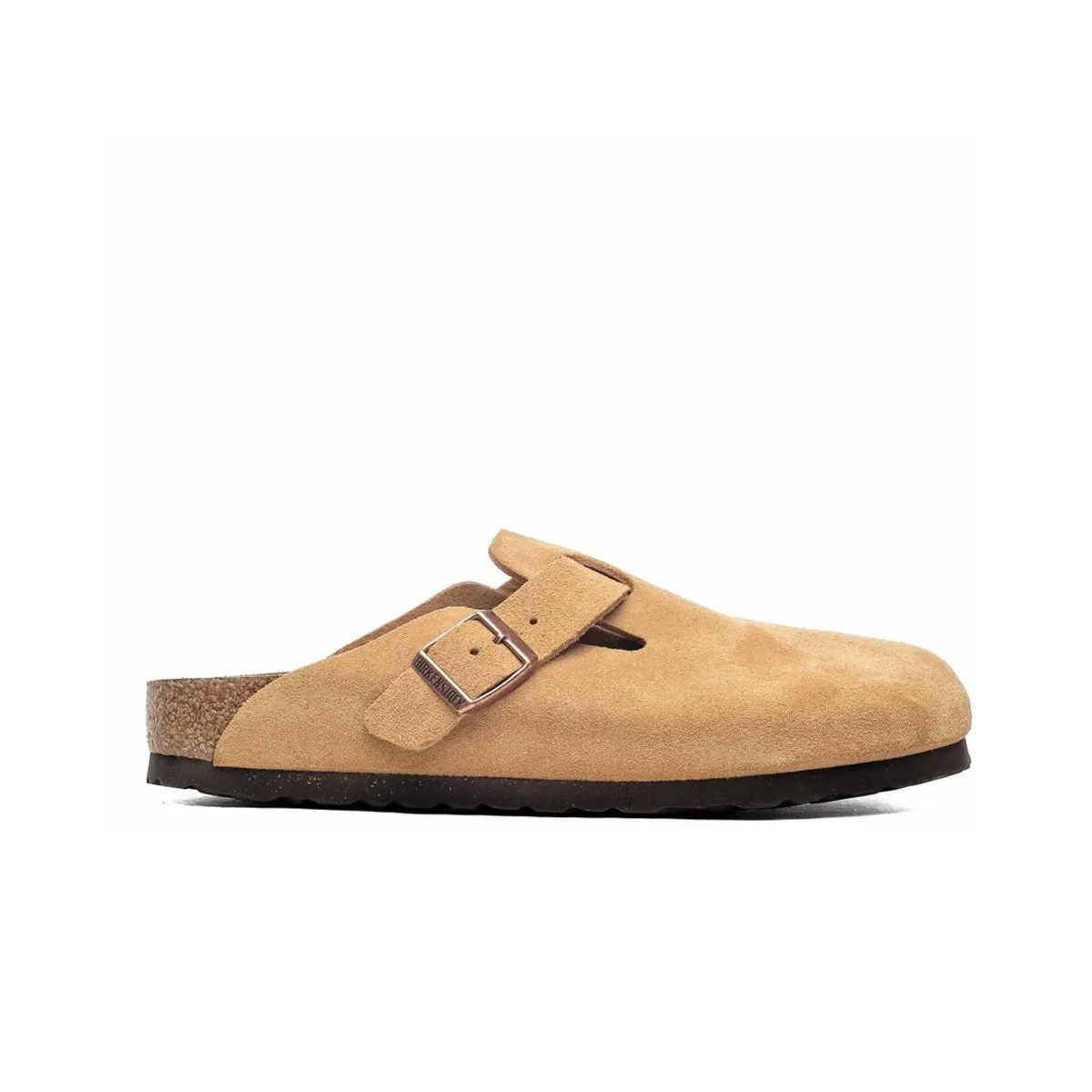 Birkenstock Unisex Boston Suede Leather Clogs 1026164 Latte Cream, Narrow Width