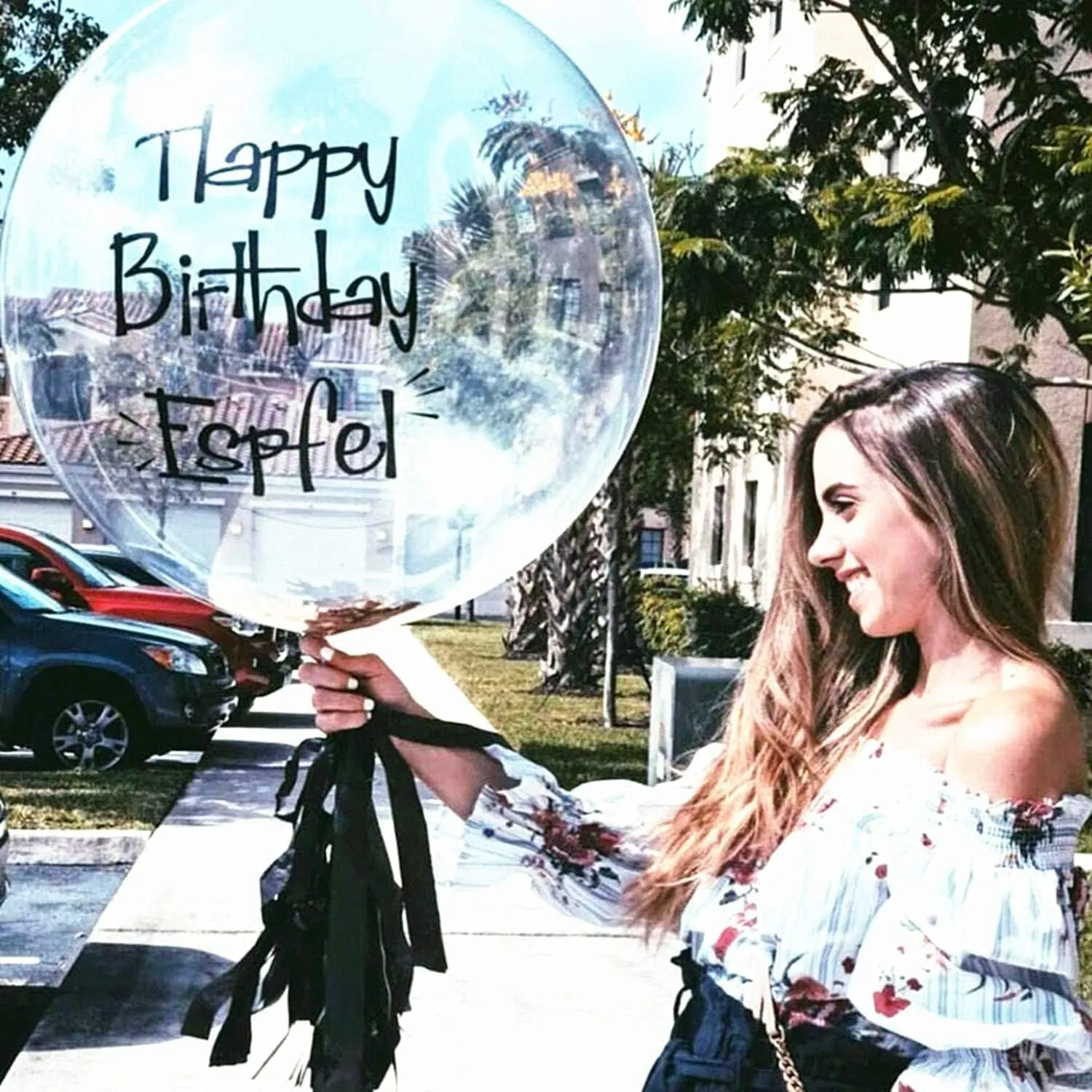 Bobo Balloons 25 Packs, 24 Inch Helium Style Transparent Bubble Bobo Balloons for LED Light up Balloons, Gifts for Christmas,Wedding,Birthday Party Decorations (LED String Not Included) (25 PCS)1