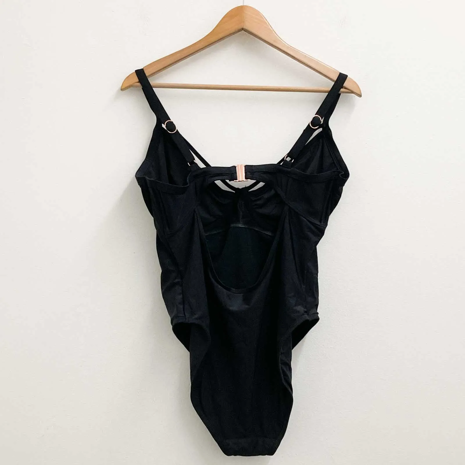 CCX City Chic Swimsuit UK 16 Black Underwire One Piece