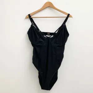 CCX City Chic Swimsuit UK 16 Black Underwire One Piece