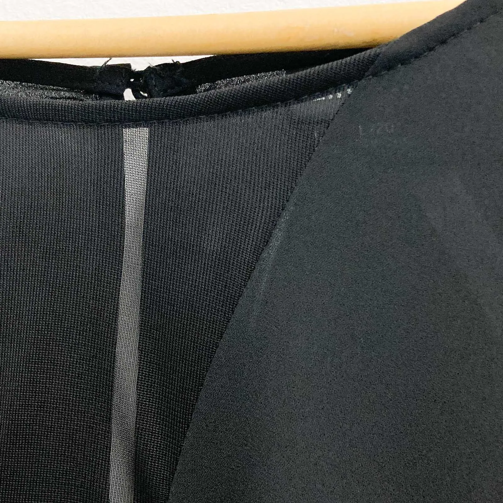 City Chic Black Peekaboo Shirt UK20