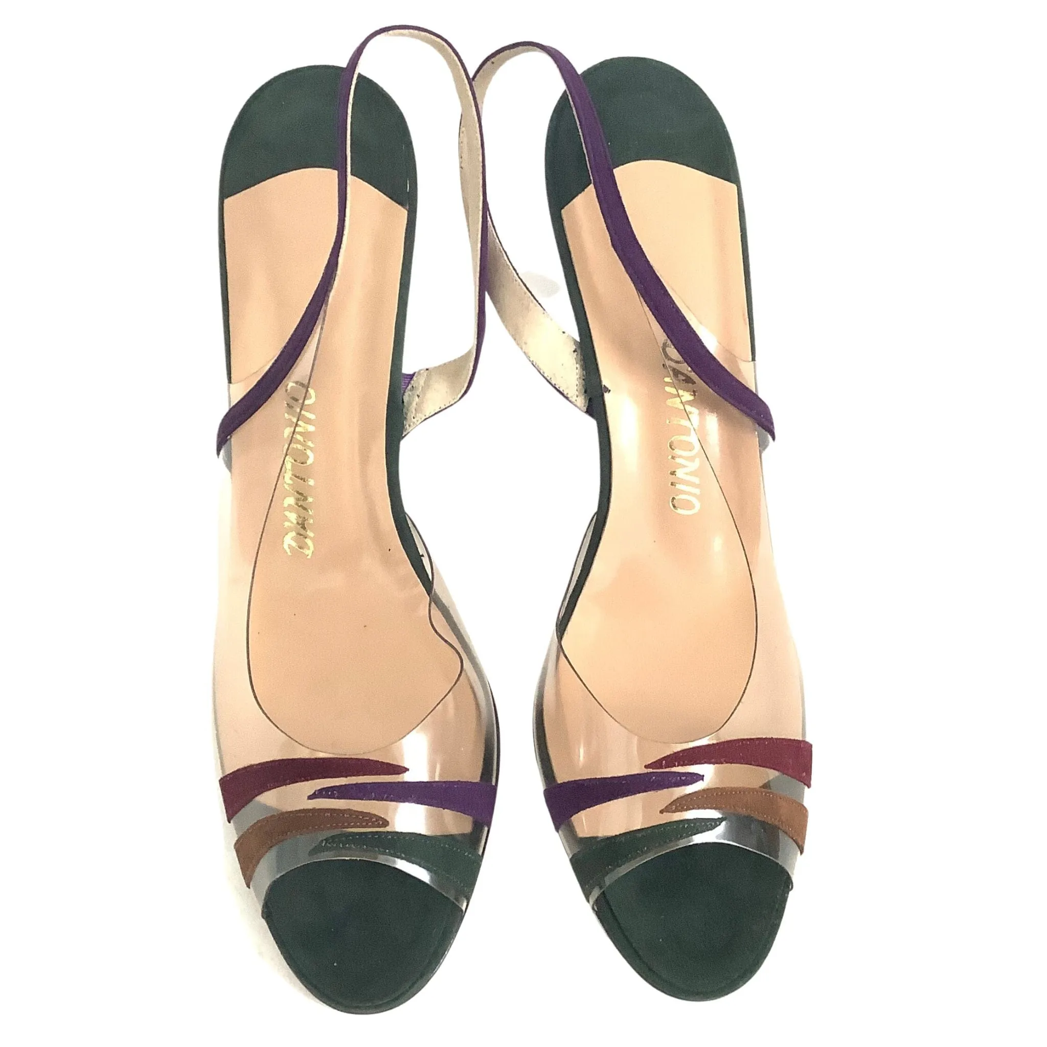 Clear Slingback Heels