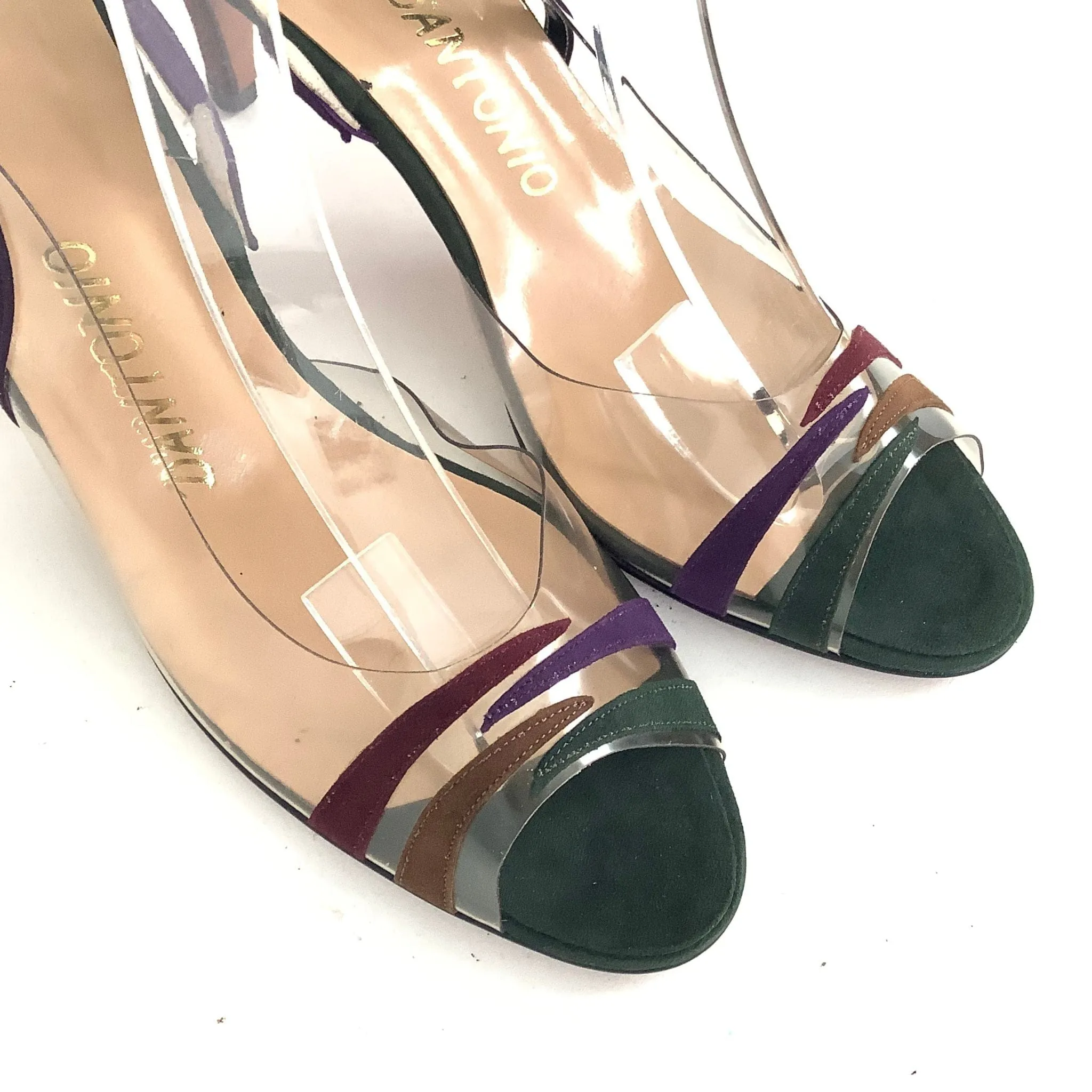 Clear Slingback Heels