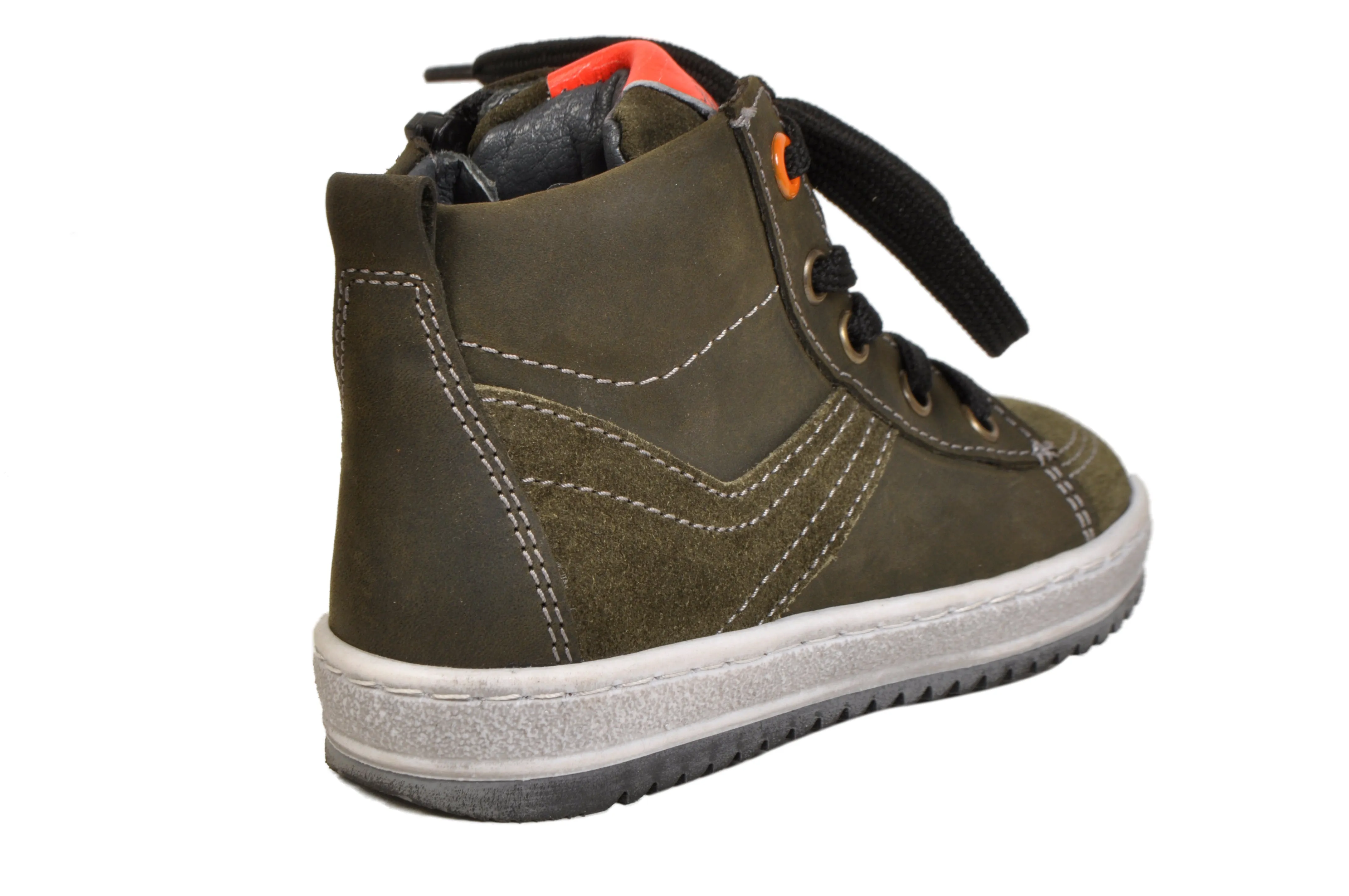 Dark Green Suede Hightop Sneakers