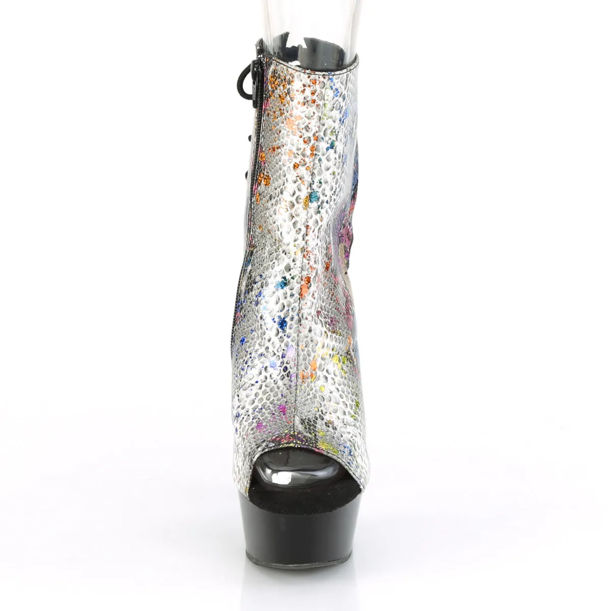 DELIGHT-1018SP Pleaser Multi-Color Snake Print Sexy Platform Shoes (Pole Dancing Heels)