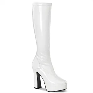 ELECTRA-2000Z Pleaser White Sexy Platform Shoes (Pole Dancing Heels)