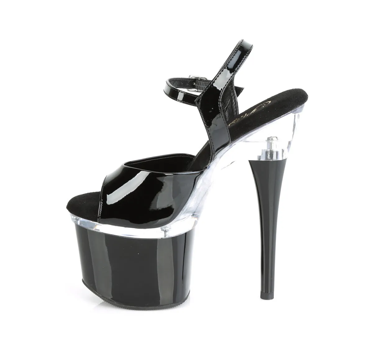 ESTEEM-709 Pleaser Black Patent Sexy Platform Shoes (Pole Dancing Heels)