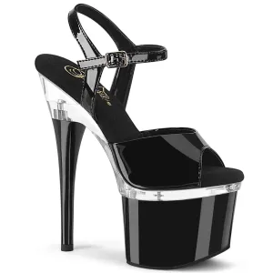 ESTEEM-709 Pleaser Black Patent Sexy Platform Shoes (Pole Dancing Heels)
