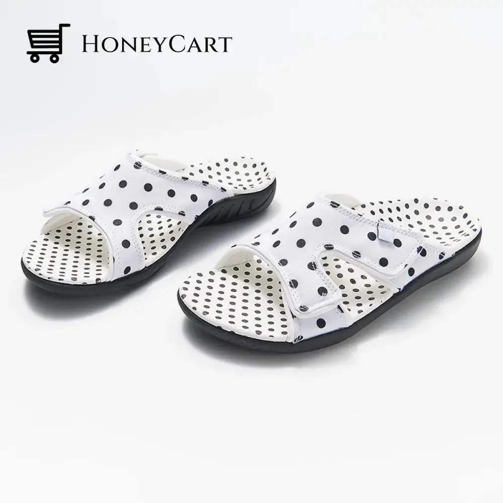 Fashionable Polka Dot Adjustable Sandals