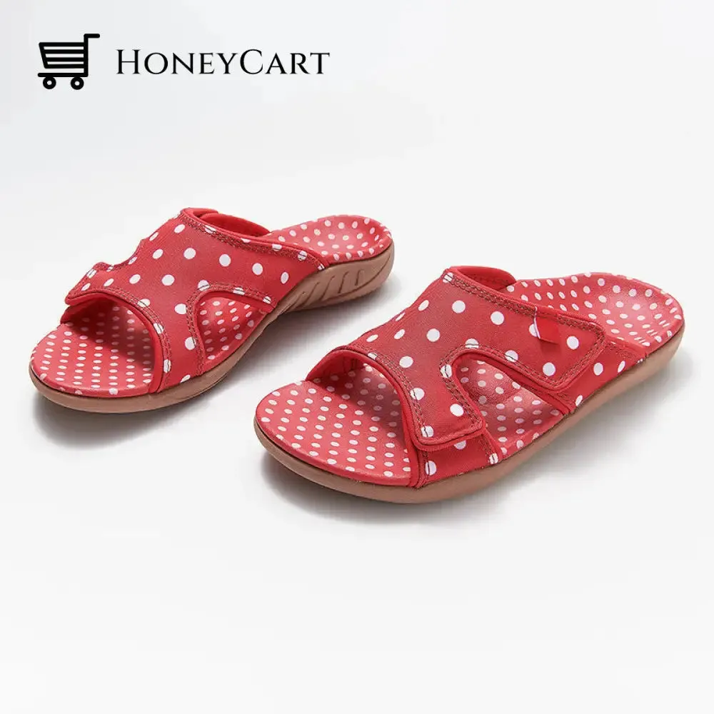 Fashionable Polka Dot Adjustable Sandals
