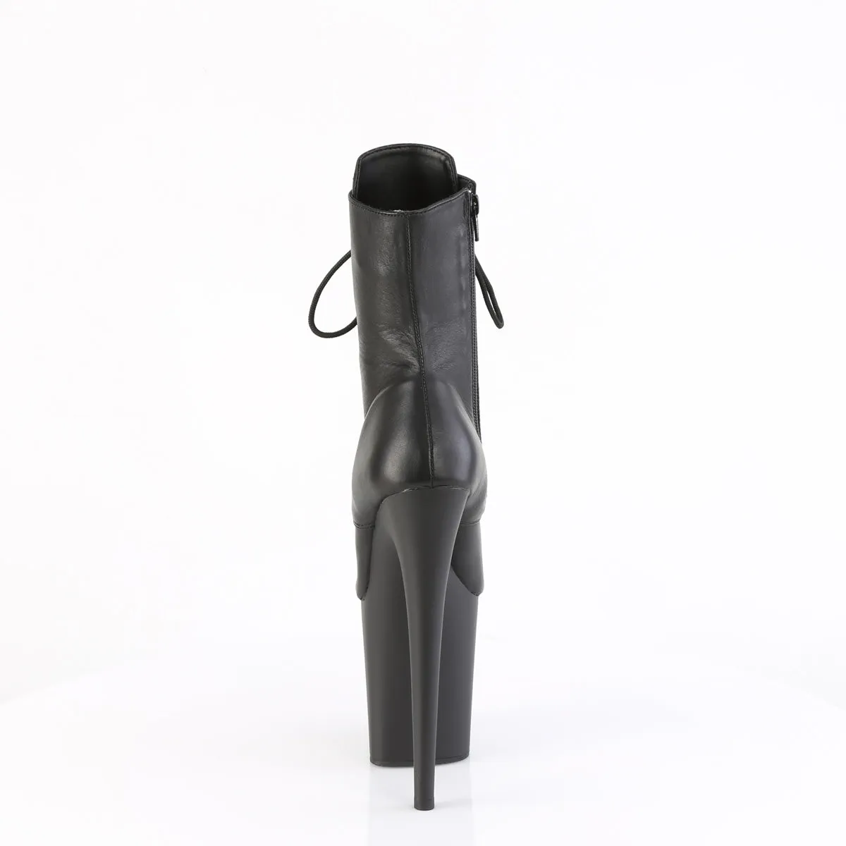 FLAMINGO-1020 Pleaser Black Leather Sexy Platform Shoes (Pole Dancing Heels)