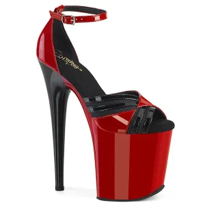 FLAMINGO-884 Pleaser Red/Black Sexy Platform Shoes (Pole Dancing Heels)