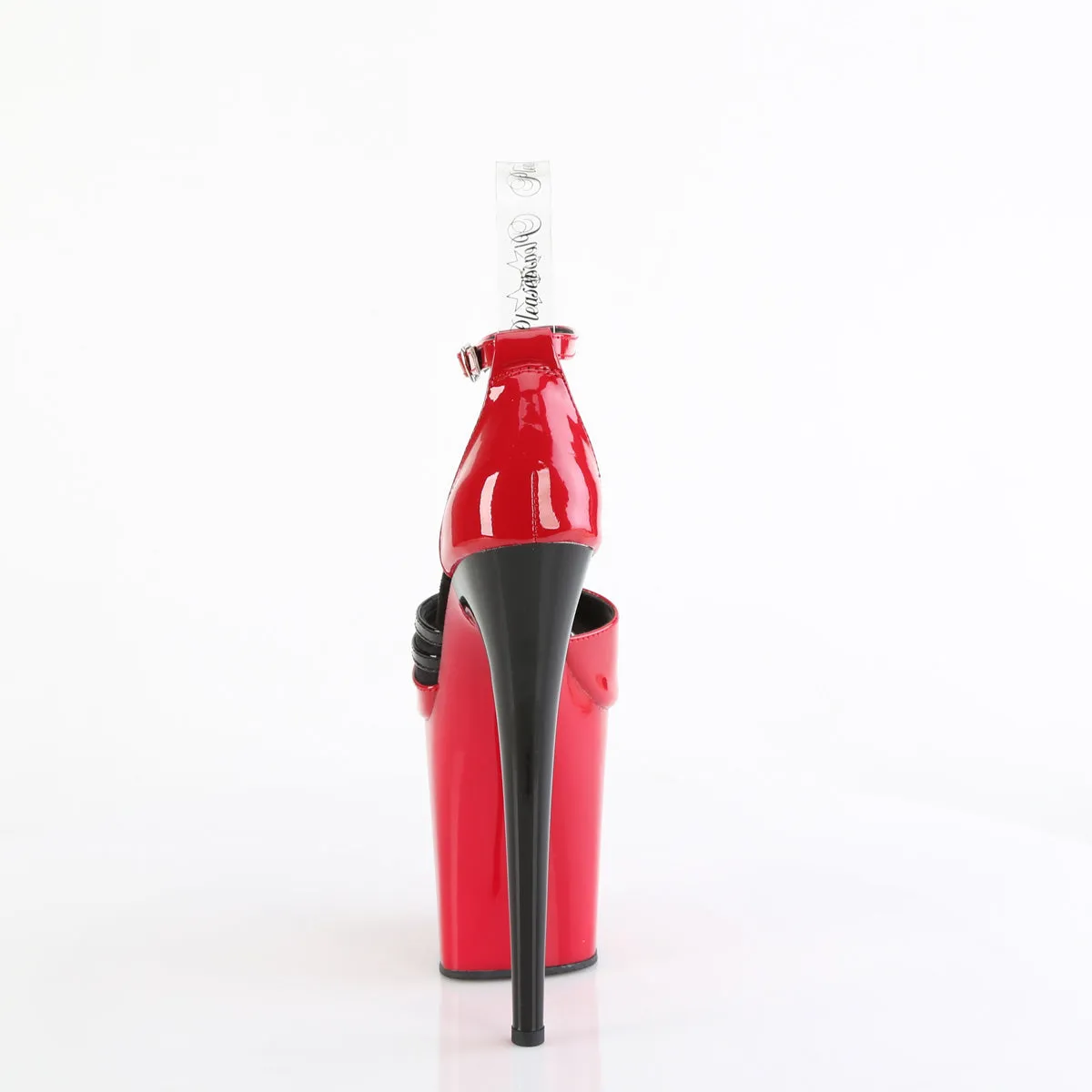 FLAMINGO-884 Pleaser Red/Black Sexy Platform Shoes (Pole Dancing Heels)