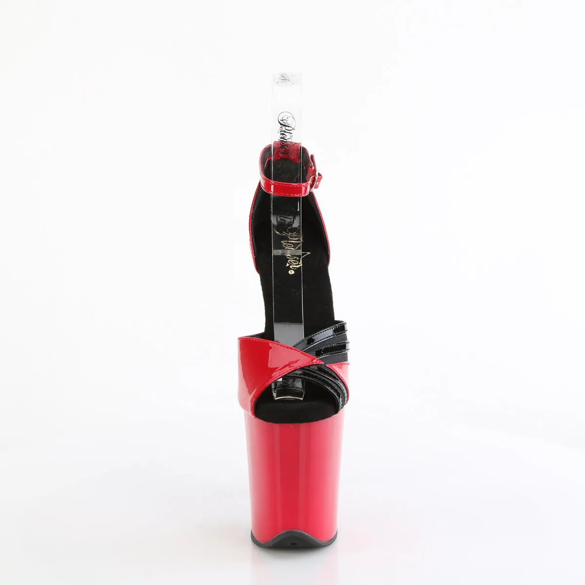 FLAMINGO-884 Pleaser Red/Black Sexy Platform Shoes (Pole Dancing Heels)