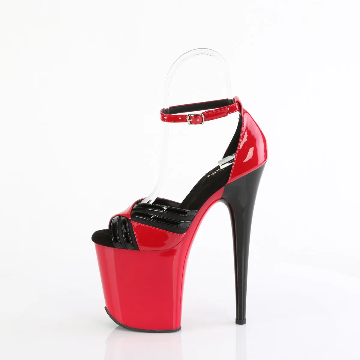 FLAMINGO-884 Pleaser Red/Black Sexy Platform Shoes (Pole Dancing Heels)