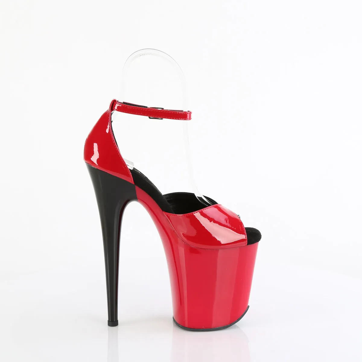 FLAMINGO-884 Pleaser Red/Black Sexy Platform Shoes (Pole Dancing Heels)