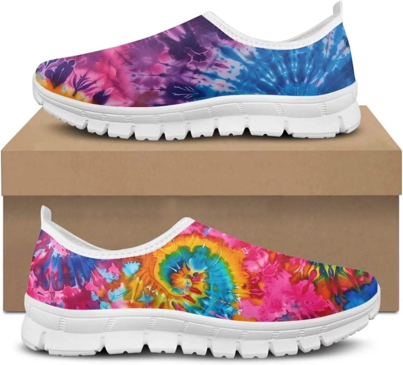 FOR U DESIGNS Women Running Shoes Non Slip Work Hiking Shoes Soft Lightweight Workout Shoes Sneakers Gym Shoes