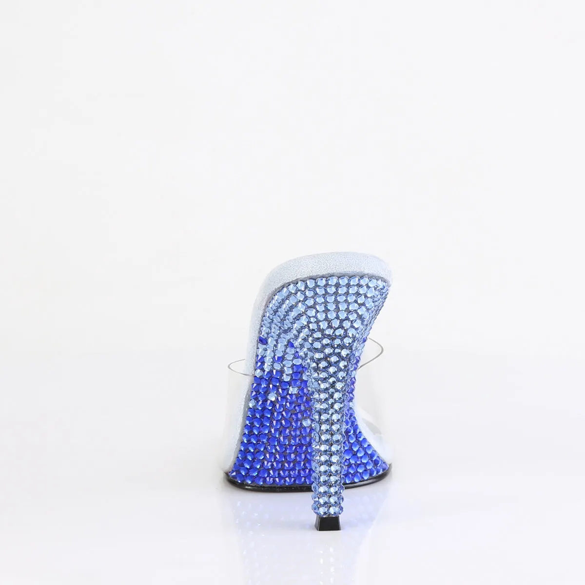 GALA-01DMM Fabulicious 4 1/2" Gala Clear/Baby Blue Sexy Shoes (High Heels)