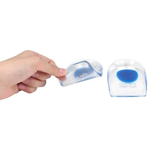 Gel Heel Lift Cushion Cups - 0.4 Inches Height Increase Insoles, Plantar Fasciitis Inserts for Men
