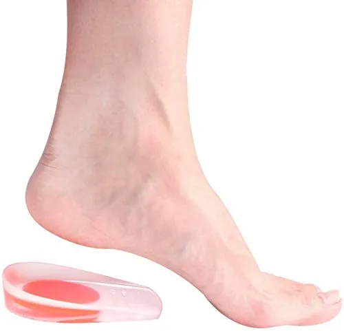 Gel Heel Lift Inserts -0.4 Inches Height Increase Insole, Medical Achilles Tendonitis Pad for Women