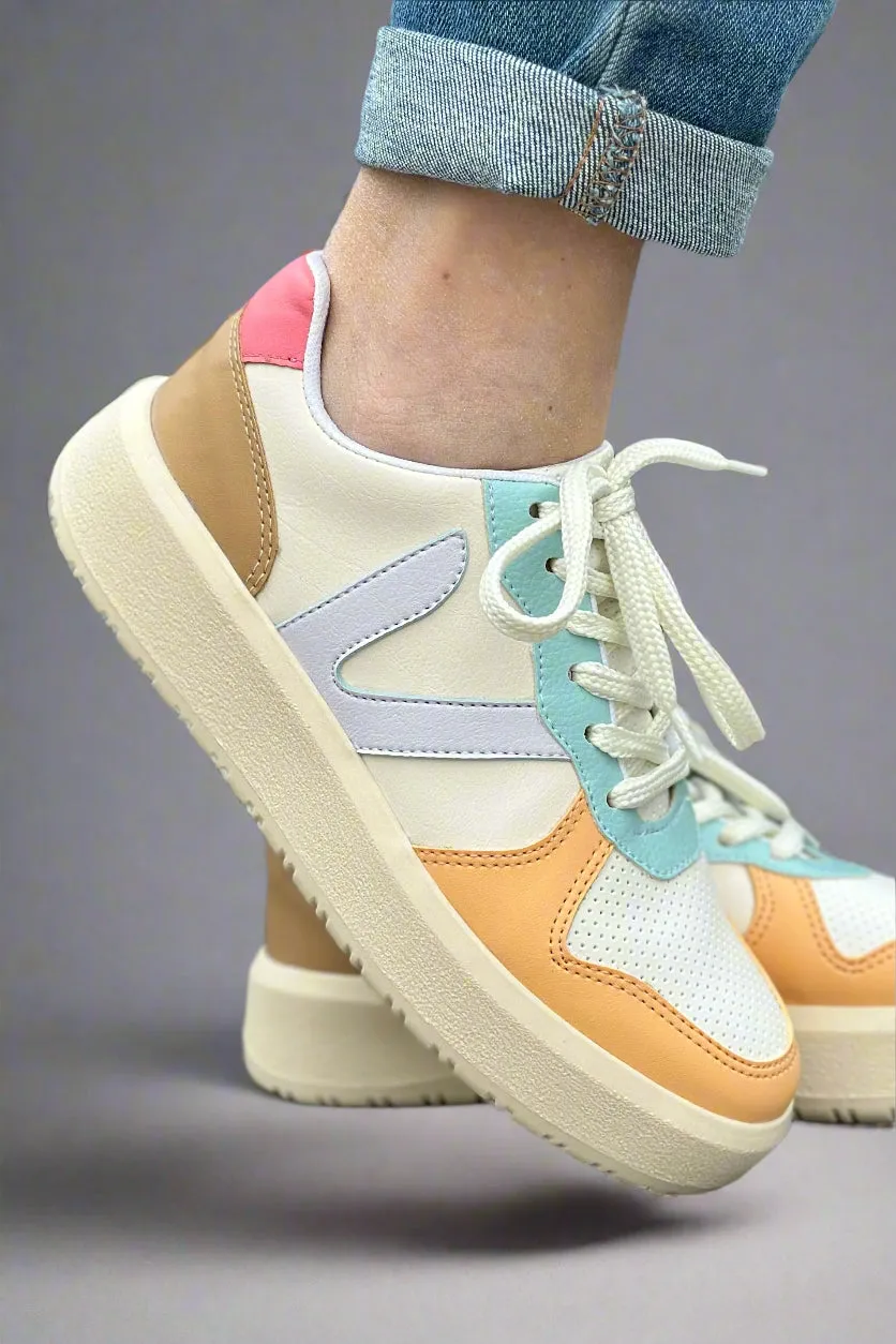 Ivy Platform Sneaker - Multi Tan