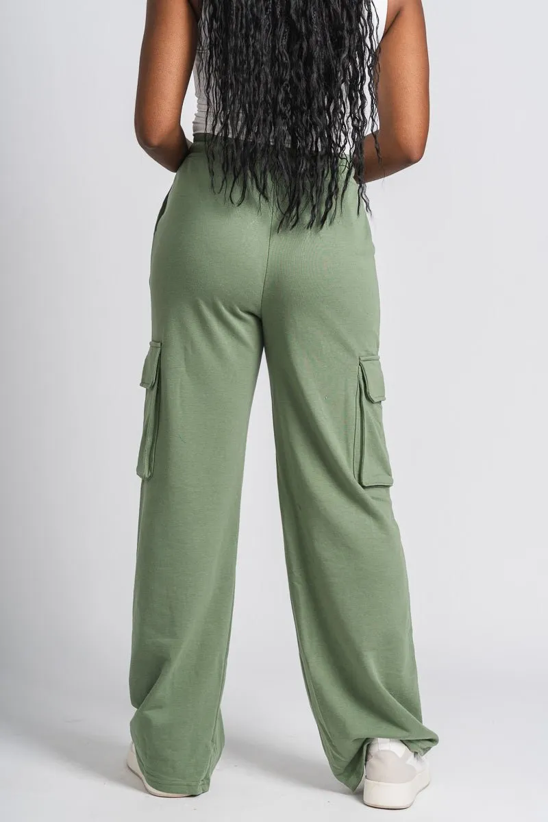 Johnny cargo sweatpants olive