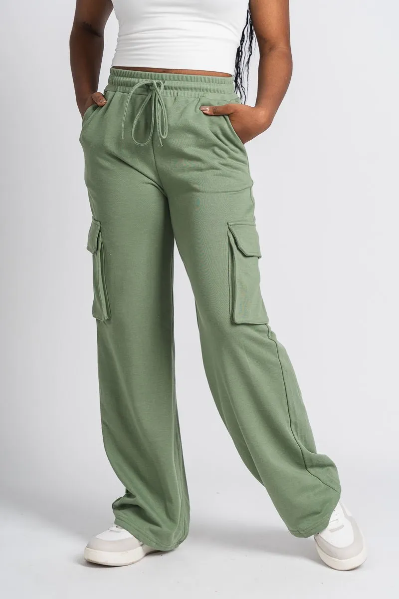 Johnny cargo sweatpants olive