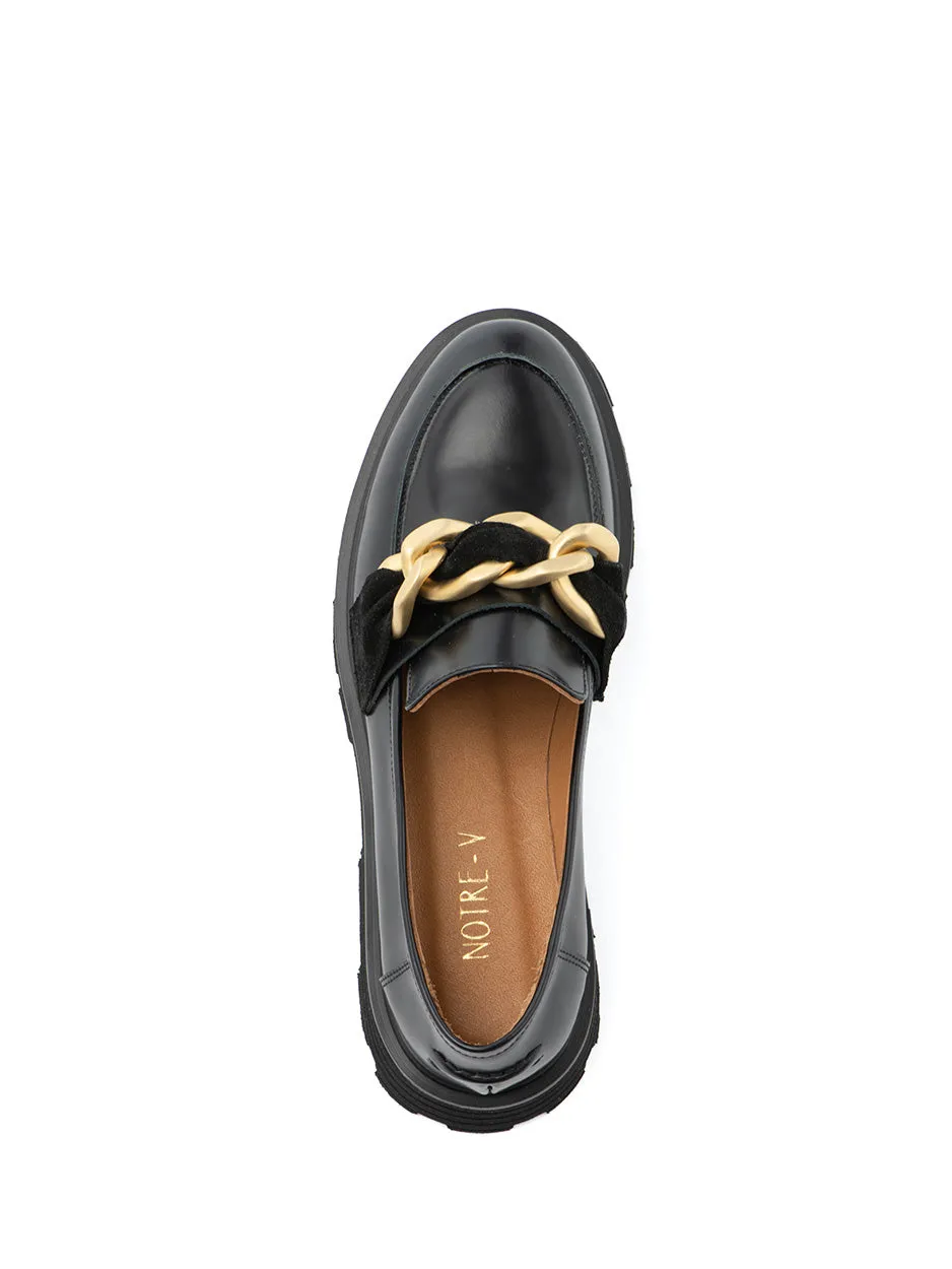 June | Chunky Loafer Zwart