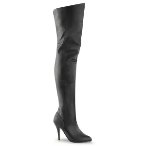 LEGEND-8868 Pleaser Black Leather Sexy Single Sole Shoes (Fetish Footwear)