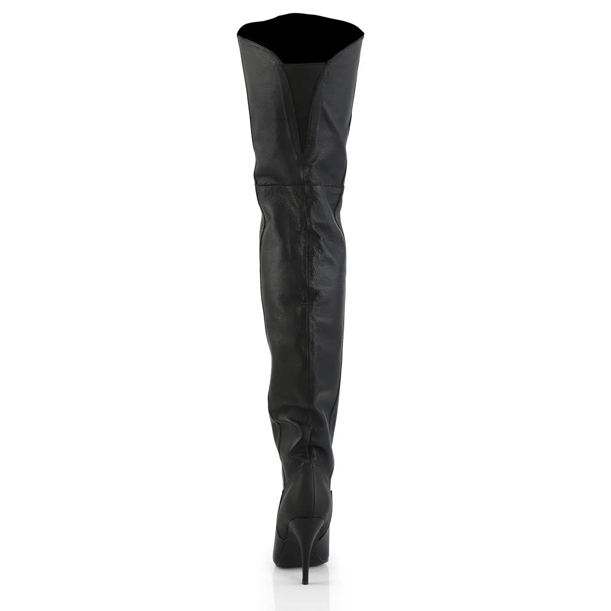 LEGEND-8868 Pleaser Black Leather Sexy Single Sole Shoes (Fetish Footwear)