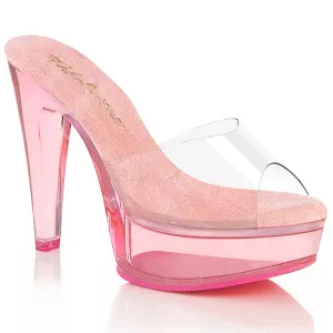 MARTINI-501 Fabulicious 5" Martini Clear/Baby Pink Sexy Shoes (High Heels)