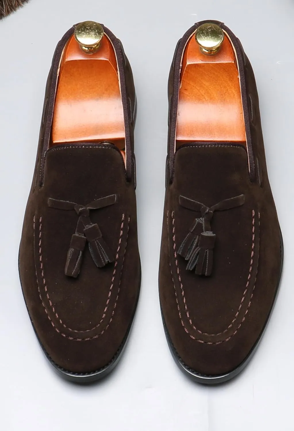 Mens Tassel Loafers Slip On Dress Shoes for Men Suede Business Casual Penny Loafers Prom Wedding Tuxedo Moccasins Comfort Shoes