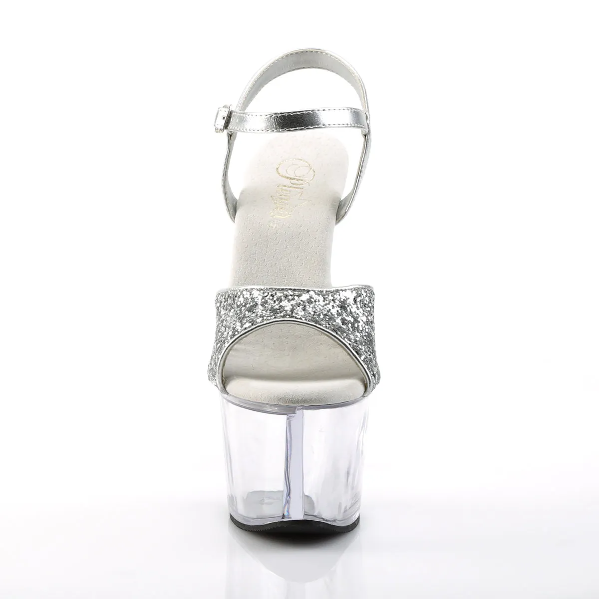 SKY-310 Pleaser Silver Glitter Sexy Platform Shoes (Pole Dancing Heels)
