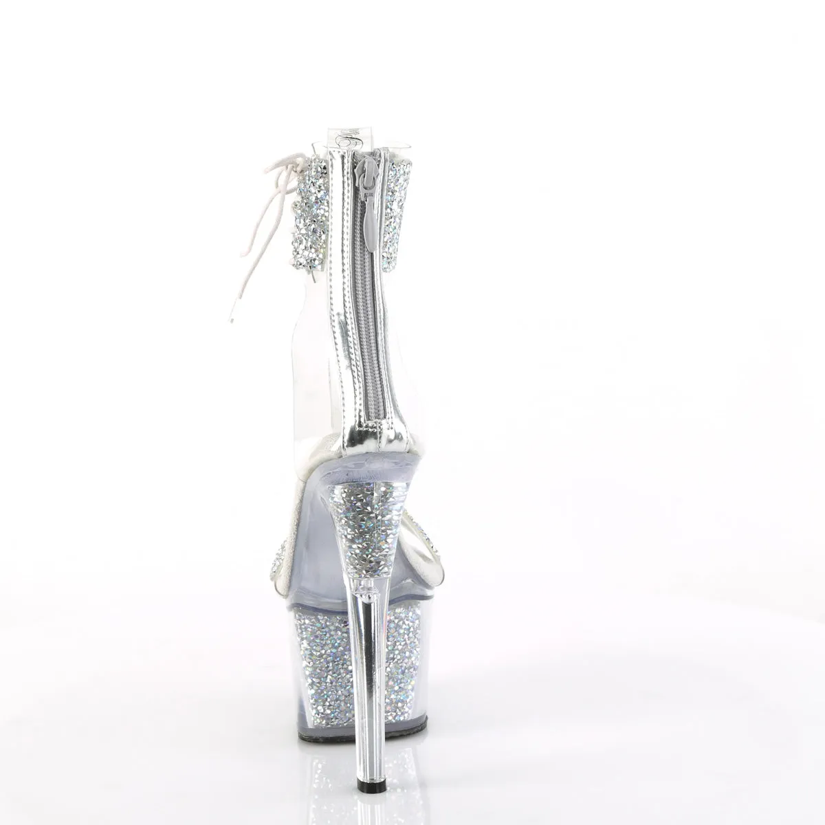 SKY-327RSI Pleaser Silver Sexy Platform Shoes (Pole Dancing Heels)