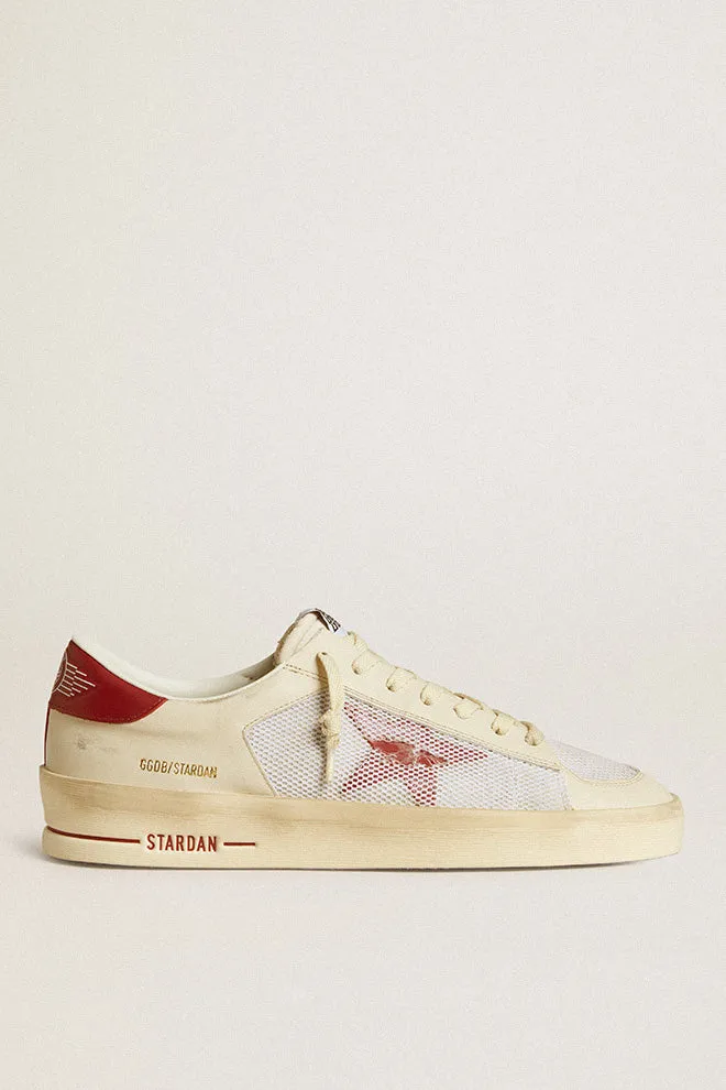 Stardan Sneaker in White and Red