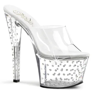 STARDUST-701 Pleaser Clear Sexy Platform Shoes (Pole Dancing Heels)