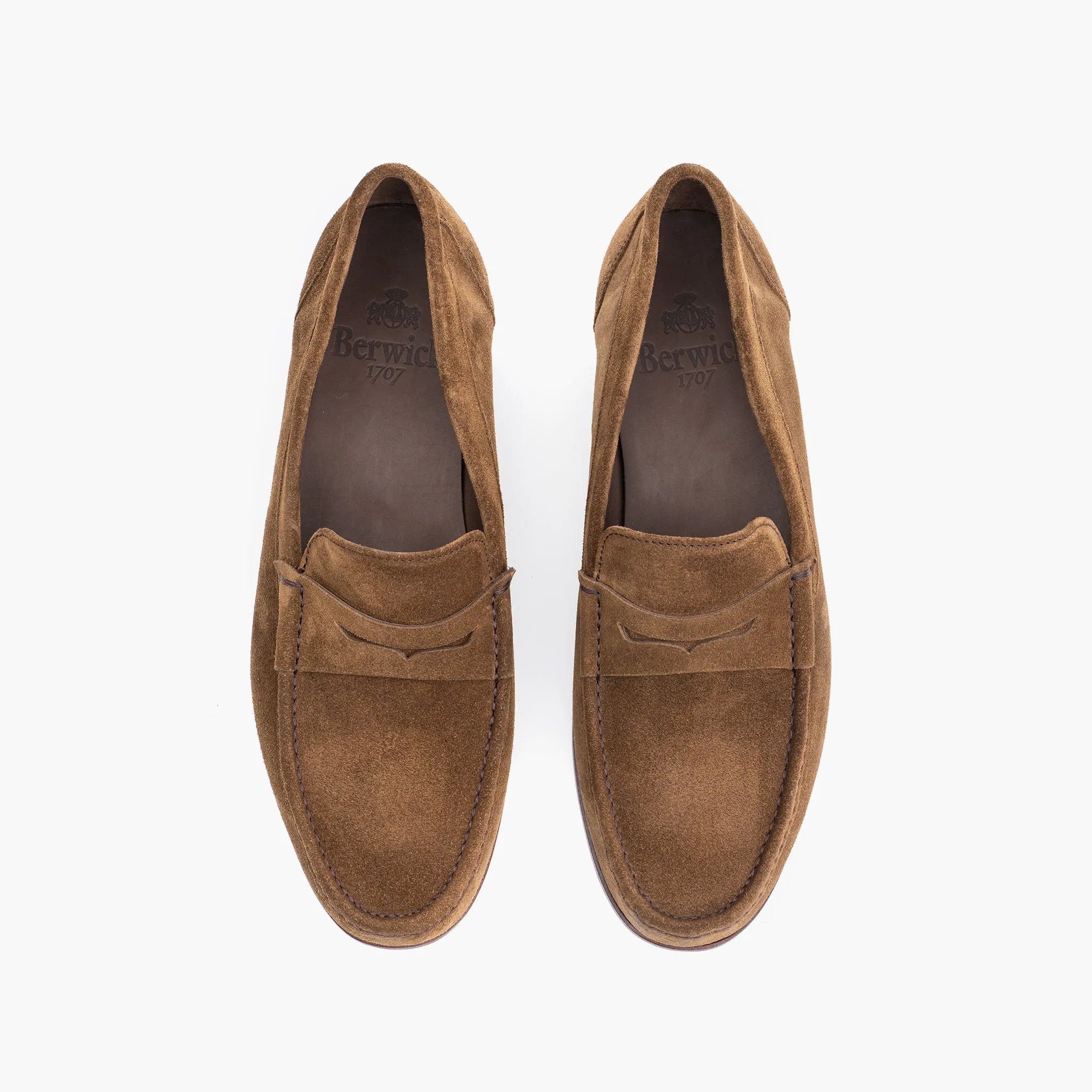 Summer Penny Loafer in Noce Brown Suede