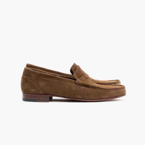 Summer Penny Loafer in Noce Brown Suede