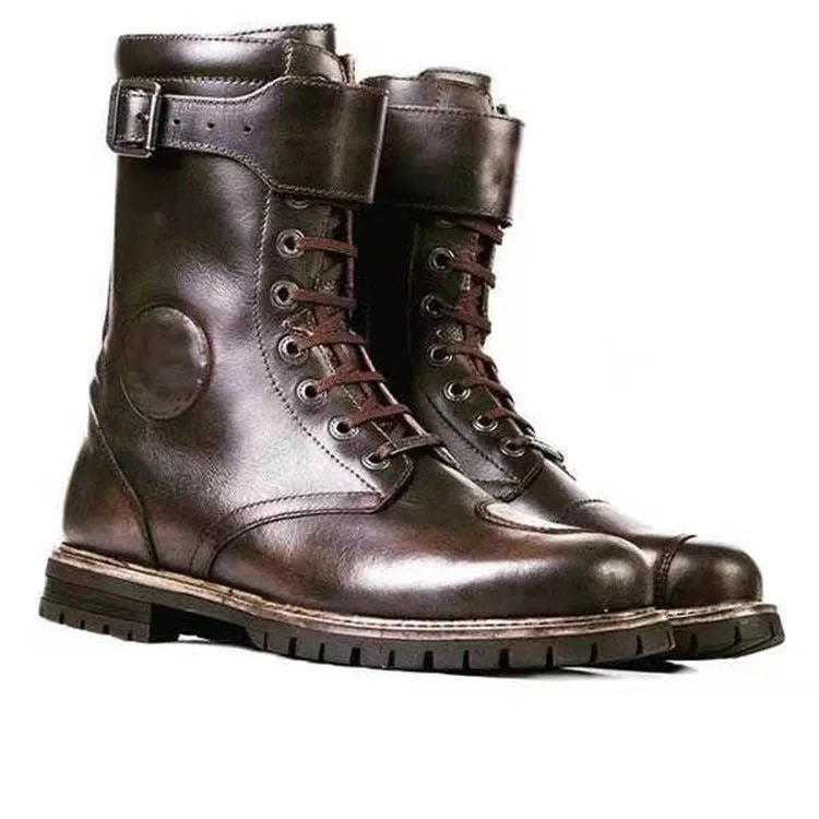 Titan Motorcycle Boots - Rugged Men's Footwear by The Nevermore