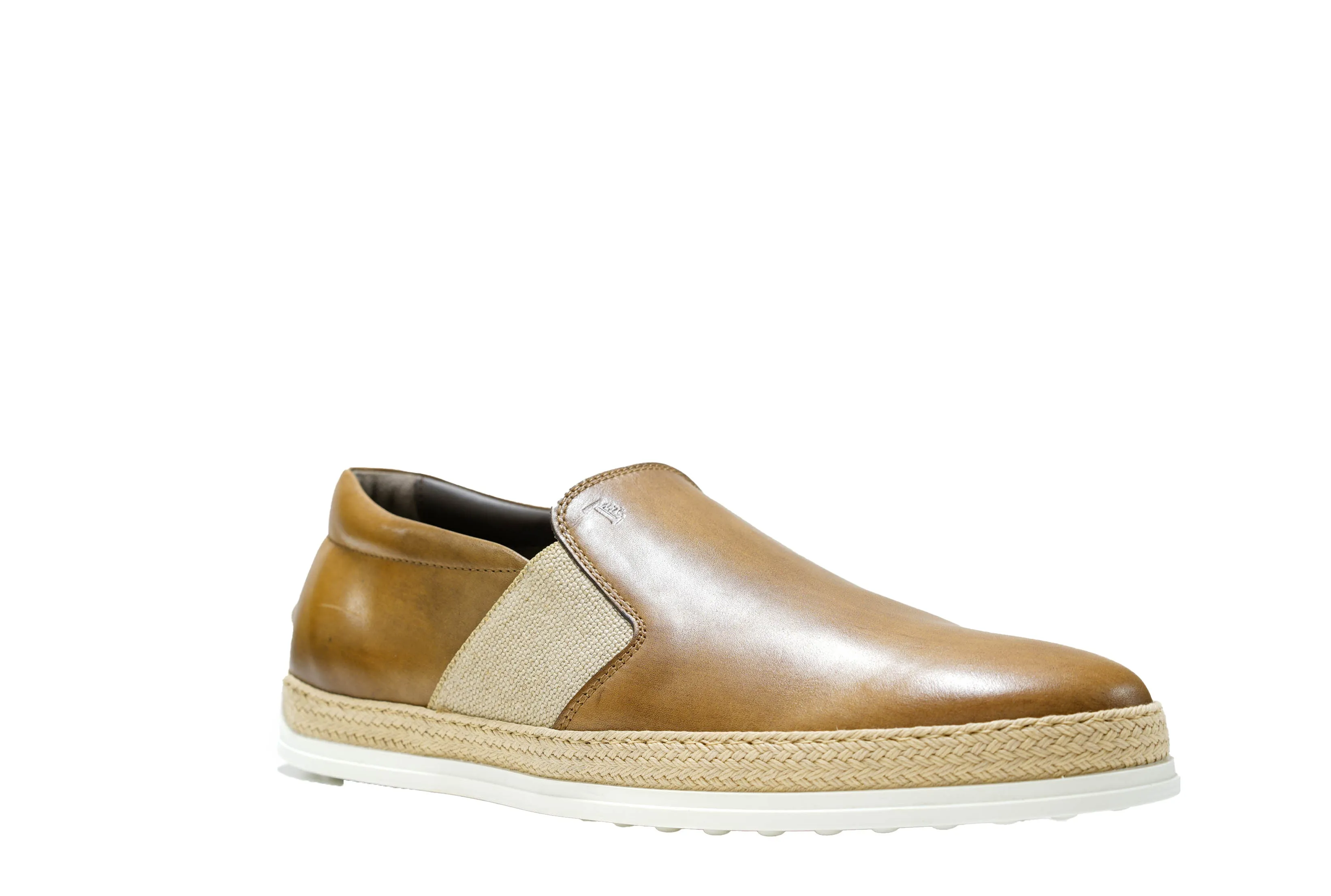 Tod's Men's Camel Rafia Slip On M0TV0V530 50% OFF