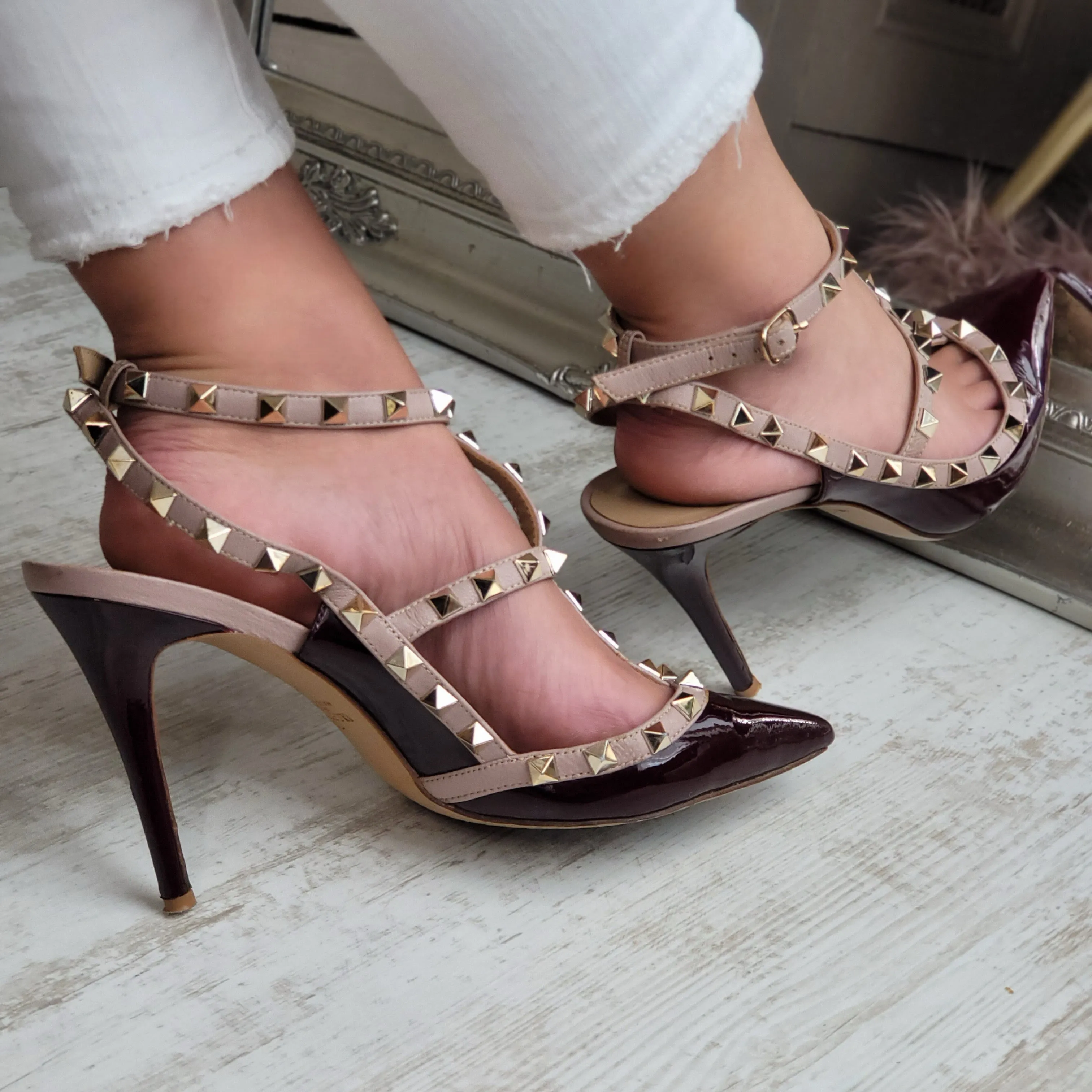 VALENTINO GARAVANI ROCKSTUD PUMPS EU 41/ UK 8