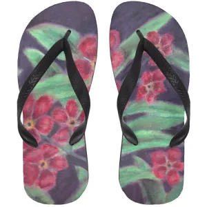 Visions of Forget Me Nots ~ Flip Flops