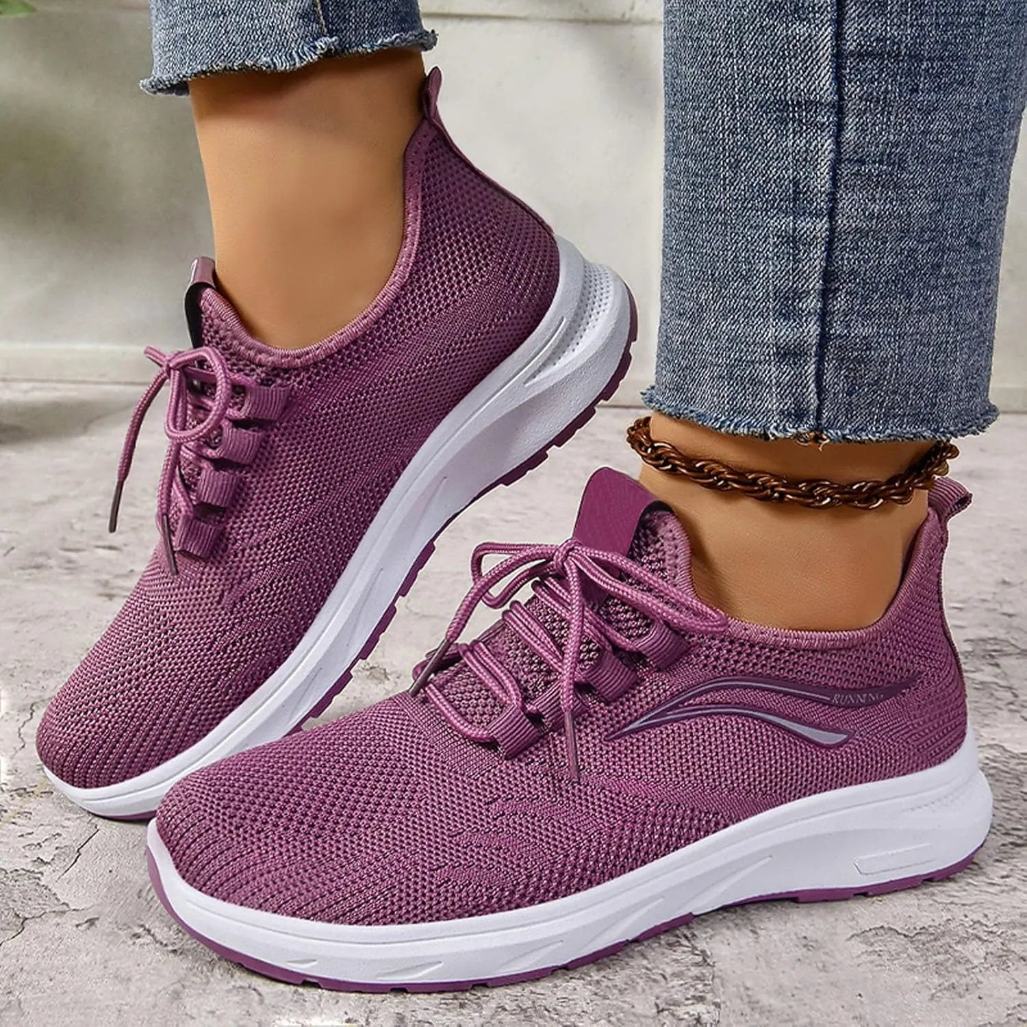 Women's Fashion Pure Color Cloth Casual Sports Shoes Breathable Non Slip Casual Shoes Woman Water Sock
