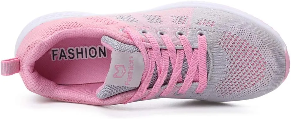 Women's Running Walking Tennis Shoes Comfortable Lace Up Womens Running Shoes Wide Casual Tennis Shoes Wedge Sneakers Waterproof Tennis Shoe Trainers Shoe